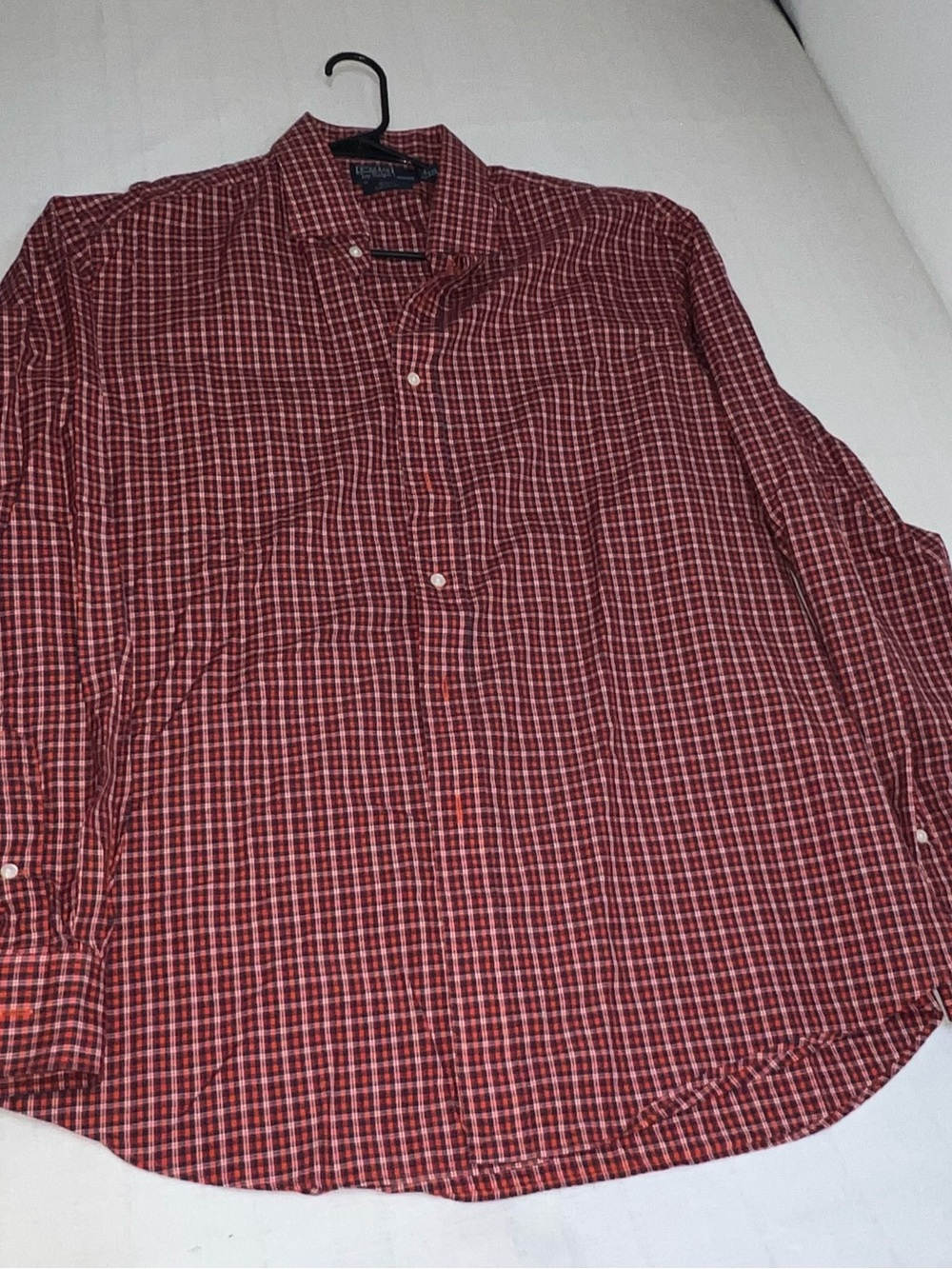 Ralph Lauren Red Plaid Button-Down Shirt